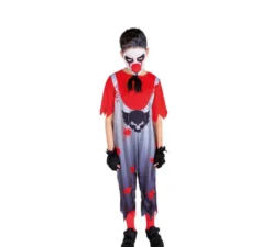 Costume da clown cattivo con suono per bambini