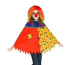 Costume da Clown colorato o Poncho a Pois per bambini