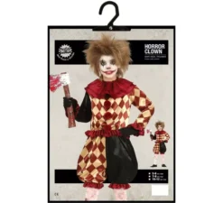 Costume da Clown dell'orrore sanguinante per ragazzo