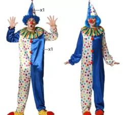 Costume da clown festivo per adulto