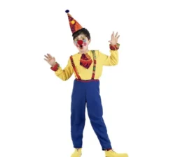 Costume da clown giallo per ragazzo