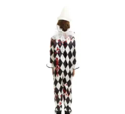 Costume da Clown Killer Pierrot con cappello per bambino