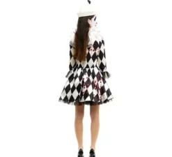 Costume da Clown Killer Pierrot con cappello per donna