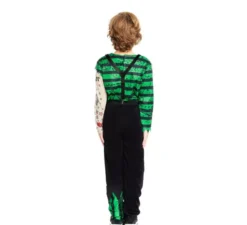 Costume da Clown Killer verde e nero per bambino