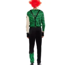 Costume da Clown Killer verde e nero per uomo