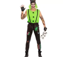 Costume da clown motociclista da uomo