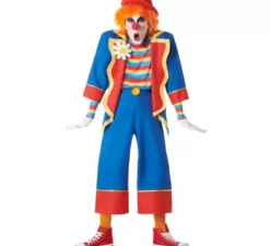 Costume da clown multicolore per uomo