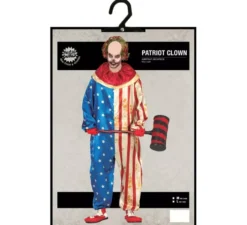 Costume da clown patriota sinistro per uomo