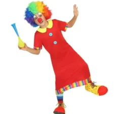 Costume da clown rosso per ragazzo