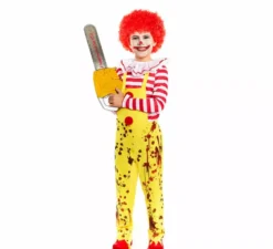 Costume da clown sadico dell'hamburger per bambini
