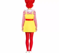 Costume da clown sadico per hamburger per donna