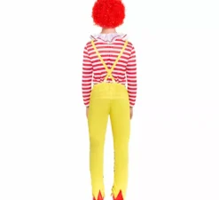 Costume da clown sadico per hamburger per uomo