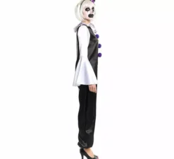 Costume da clown spaventoso con cappello per donna