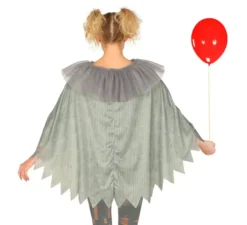 Costume da clown spaventoso o poncho per adulti