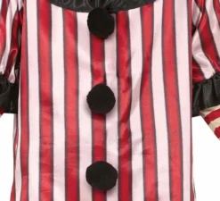 costume da clown strisce per gli uomini