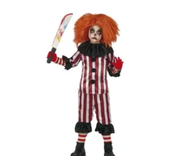costume da clown strisce per i bambini