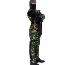 Costume da commando ninja mimetico da uomo