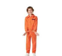 Costume da condannato arancione per bambini