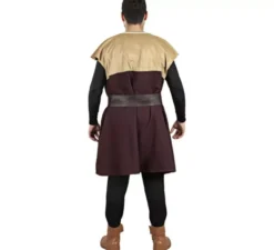 Costume da contadino medievale bicolore o tunica per uomo