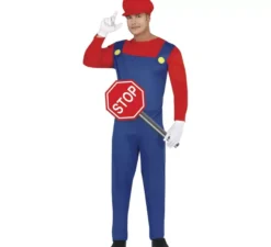 Costume da contadino o idraulico 2 in 1 per uomo