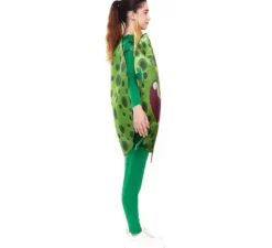 Costume da coronavirus verde con corona per adulto