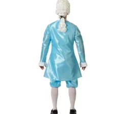 Costume da cortigiana blu per uomo