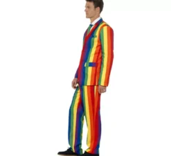 Costume da costume arcobaleno divertente per un uomo