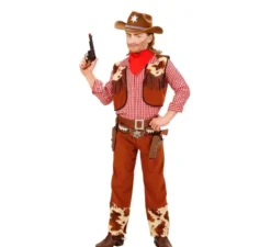 Costume da cowboy a quadri per bambino