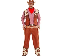Costume da cowboy a quadri per uomo