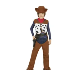 Costume da cowboy classico con gilet per bambino
