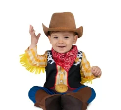 Costume da cowboy con cappello per neonato e bambino