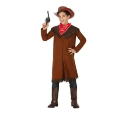 Costume da cowboy marrone per bambini