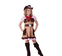 Costume da cowgirl Cuqui marrone per ragazza
