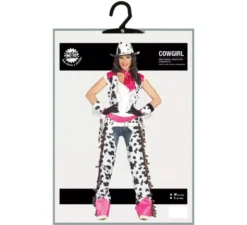 Costume da cowgirl rodeo rosa