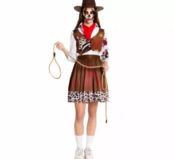Costume da cowgirl zombie per donna