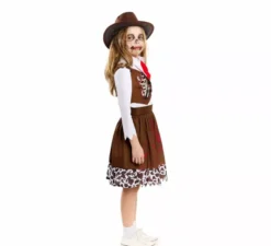 Costume da cowgirl zombie per ragazze