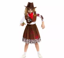 Costume da cowgirl zombie per ragazze