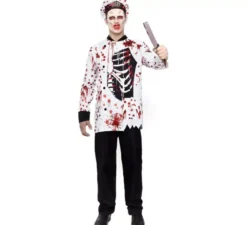 Costume da cuoco zombie per uomo