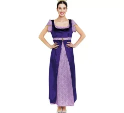 Costume da Dama Medievale viola e lilla per donna