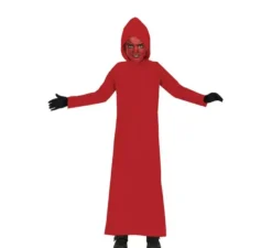 Costume da demone con cappuccio rosso per bambini