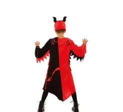 Costume da demone rosso e nero per bambini