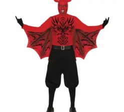 Costume da demone rosso temibile per uomo