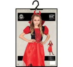 Costume da diavoletto per bambina con vestito