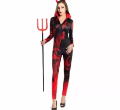 Costume da diavolo con corna per donna