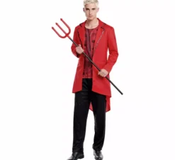 Costume da diavolo con giacca elegante per uomo