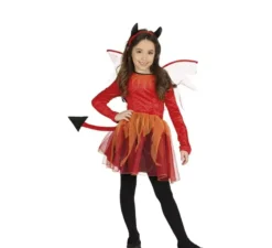 Costume da diavolo con le ali per bambina