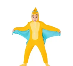 Costume da dinosauro pterodattilo giallo per bambini
