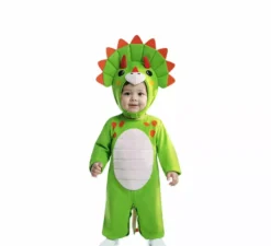 Costume da dinosauro verde per neonato