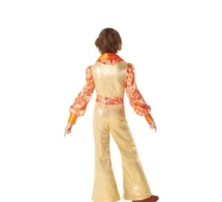 Costume da Disco Boy dorato anni '70 per bambini