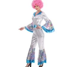 Costume da Discoteca Argento per donna